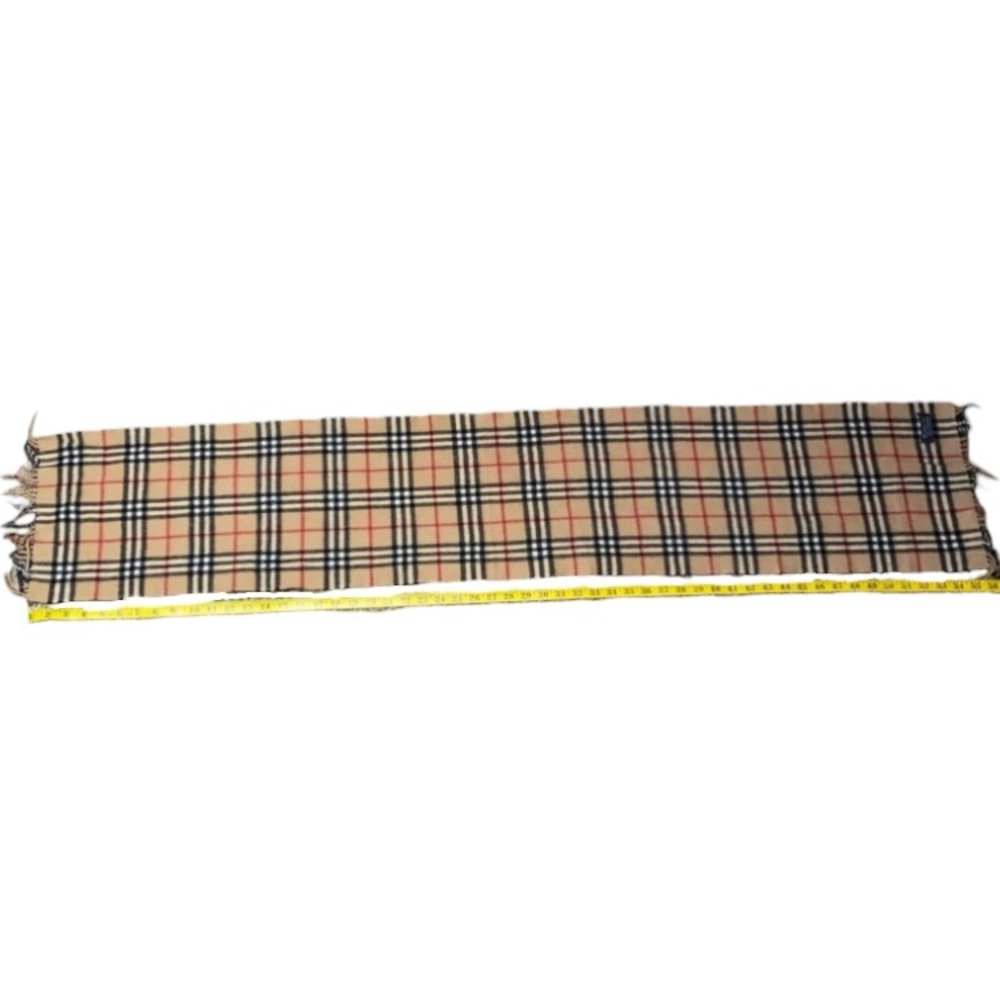 Vintage Burberry Nova Check Lambswool Scarf (M) - Picture 5 of 6